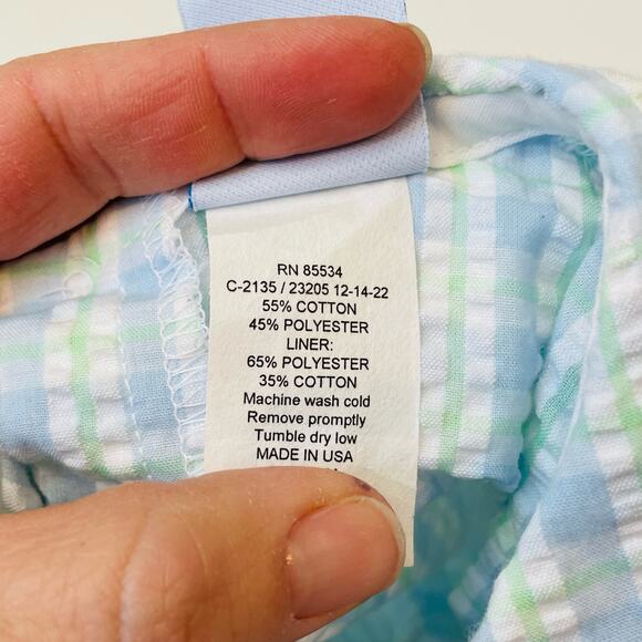 NWT Bailey Boys 3M Retreat Seersucker Dressy Bubble Shortall - Picture 6 of 6